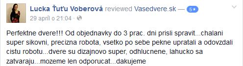 Recenzia zákazníka